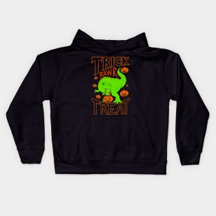 Trick Rawr Treat Kids Hoodie